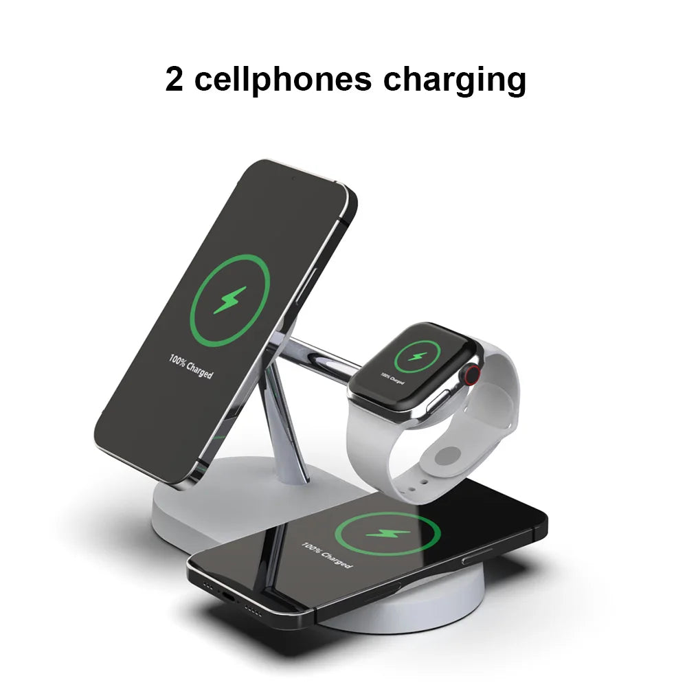 Customizable New 3 in 1 Wireless Fast Charger Station  Universal Wireless Charger for iPhone 17 16 15 Multifunctional Chargers